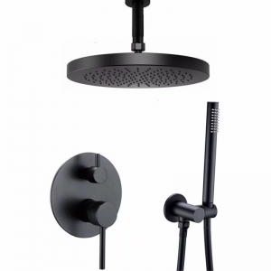 Holge Wall Mounted Shower Mixer Set Matte Black