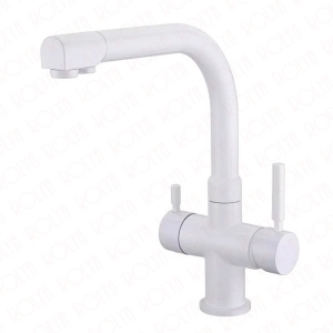 Rolya White Ice Cream 3 Way Kitchen Faucet Supplier