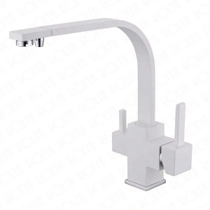 Rolya White Ice Cream Three Way Water Filter Taps