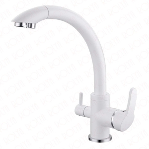 Rolya White Ice Cream 3 way water filter taps