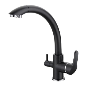 Rolya Matte Black 3 Way Kitchen Faucets