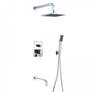Rolya Contemporary chrome plated brass Bathroom Shower Set