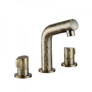 Roman Series Antique Bronze 8 Inch Widespread Basin Faucets