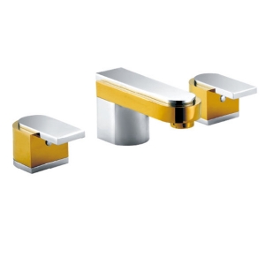 Rolya Luxurious Patent Design Widespread Basin Faucet