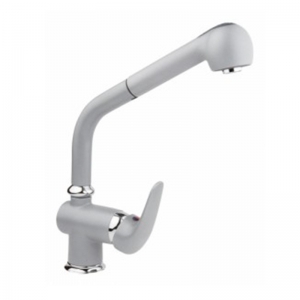 Rolya Sand Beige Pull Out Kitchen Faucet Sink Mixer Tap