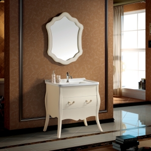 Antique White Shower Room Cabinet 