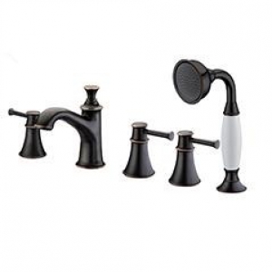 Missouri Series Oil Rubbed Bronze 5-Hole Roman Tub Trim Bathtub faucets