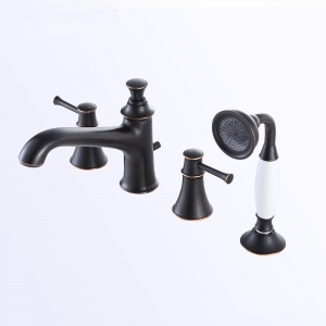 Missouri Series Oil Rubbed Bronze 4Pcs Roman Tub Trim Bathtub faucets