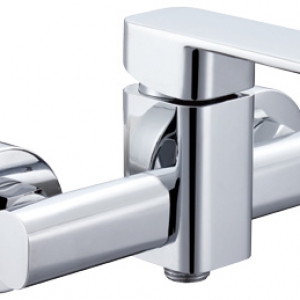 Wall Hung Single Lever Shower Mixer Faucet Chrome Finished