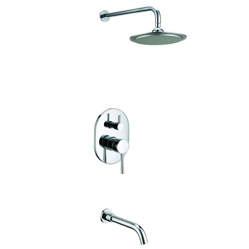 Personalized Shower Mixer set Contemporary Style Bath Taps