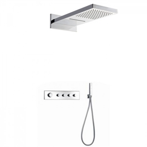 Rolya Luxury Home Decor Waterfall Thermostatic Bathroom Shower Set