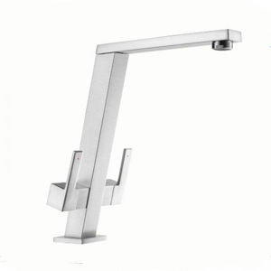 Rolya Twin Lever Kitchen Tap Mixer Faucet