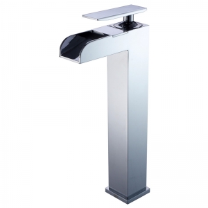 Seine Series Square Waterfall Vessel Sink Faucets 