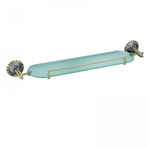 Roman Series Bronze Glass Bathroom Shelf