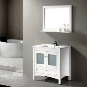 MDF High Gloss Paint Modern Bathroom Furniture cabinet Vanity 