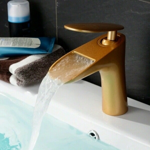 Rolya 2015 New Arival Golden Basin Faucets
