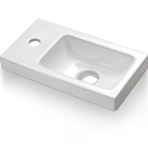 Small Square Ceramic Cabinet Basin with One Hole