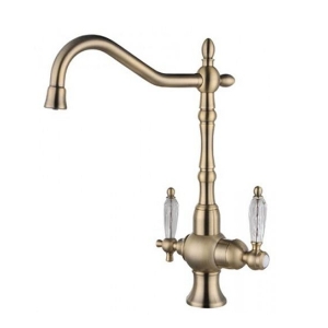 Antique Brass 3 Way Water Filter Tap Kitchen faucet Sink Mixer