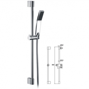 Rolya Unique Bathroom Shower Slide Bars