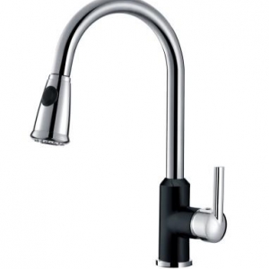 Rolya Blanco Matte Black&Chrome Kitchen Faucets