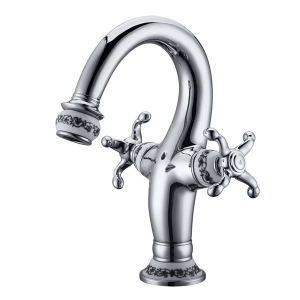 Rolya New Arrival Two Handles Swan Bathroom Faucets