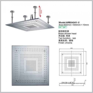 24 inch Brass Ceiling Rain Shower Head