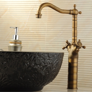 Antique Brass Vessel Sink Faucet