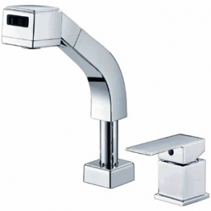 Rolya Side Control Pull Out Kitchen Faucet in Chrome