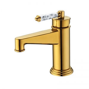 New Arrival Exclusive Golden Single Hole Basin Faucet