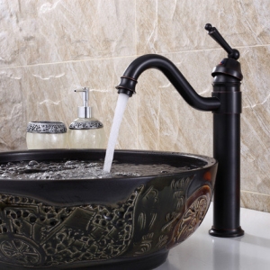 Black Antique Brass Vessel Sink Faucet