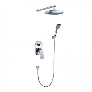 Rolya In Wall Shower Set with 8 inch overhead shower 
