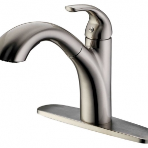 Rolya Compete to Kohler Pull Out Kitchen Faucet Nickle Brushed Sink Mixer Taps