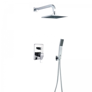 Rolya Square In-wall Installation Bathroom Shower Set