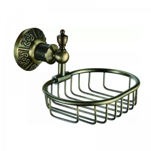 Roman Series Antique Bronze Soap Basket